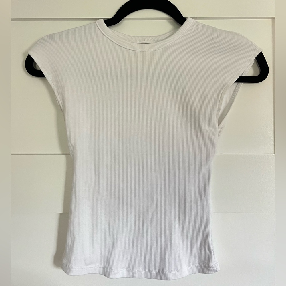 Zara White Short Sleeve Tee